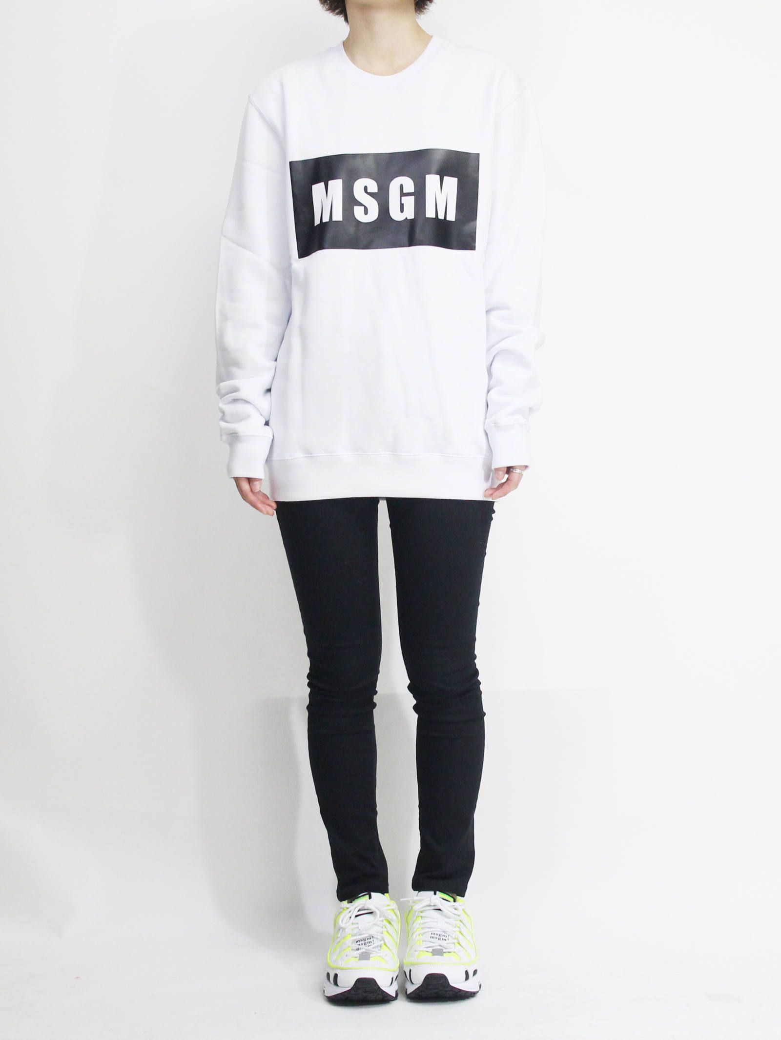 MSGM - ロゴスウェット - MSGM MENS LOGO SWEAT - BLACK | ADDICT WEB SHOP