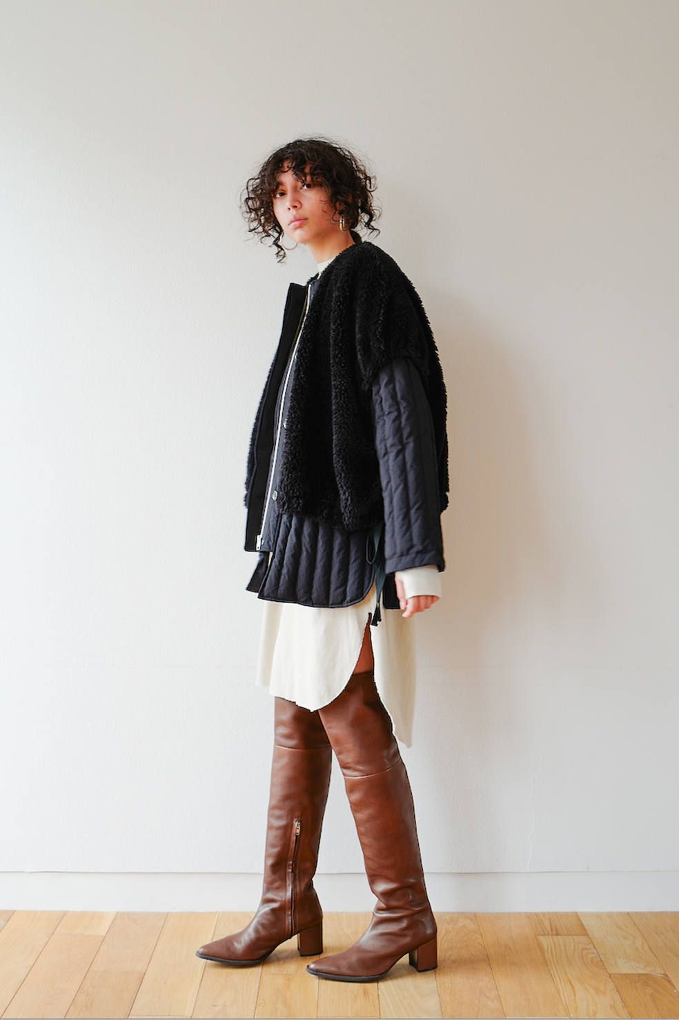 CLANE - レイヤードダウンコート - BOA VEST LAYERED DOWN