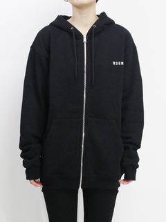 ジップアップフーディ - M.SWEAT - BLACK