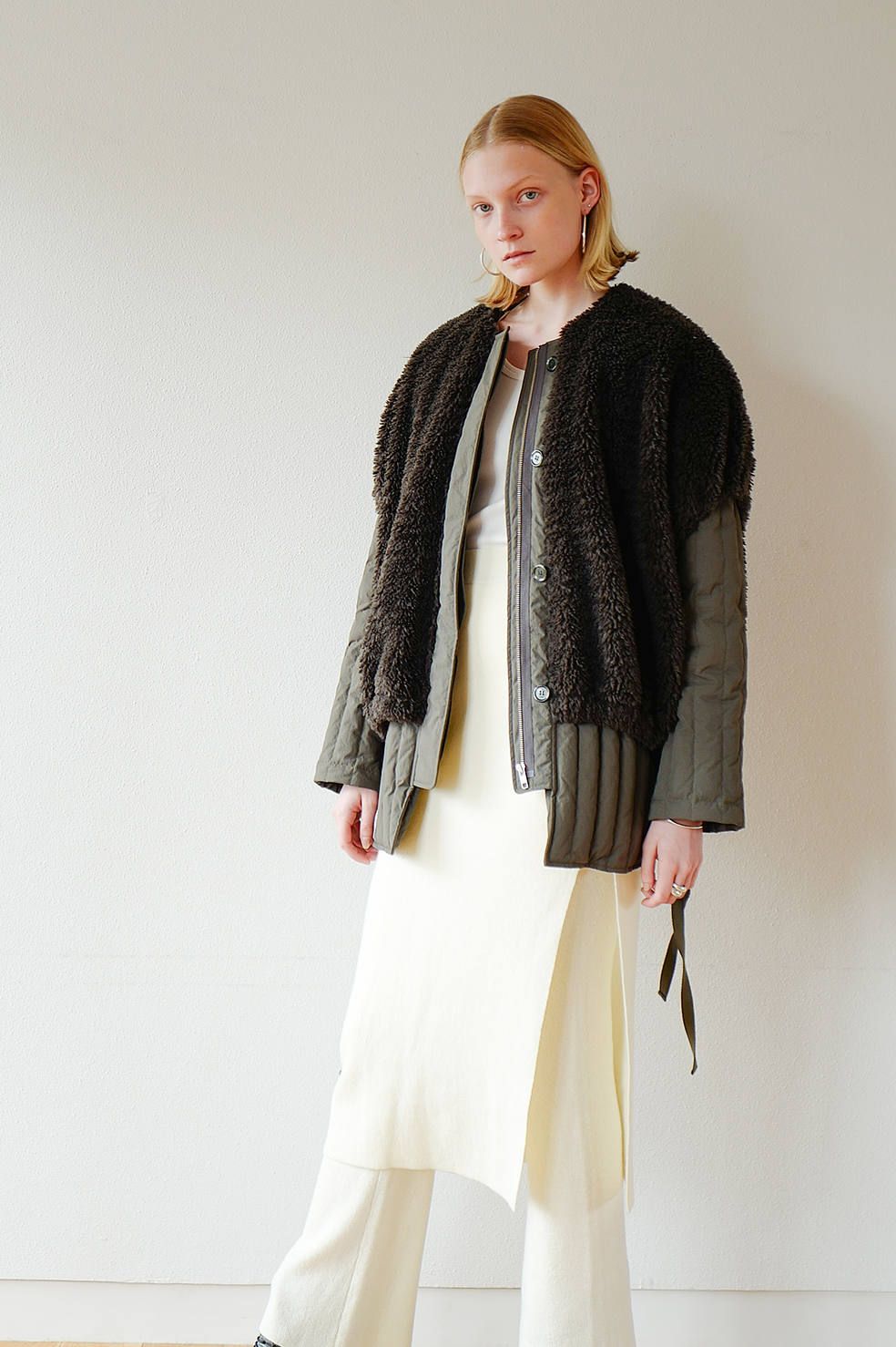 CLANE - レイヤードダウンコート - BOA VEST LAYERED DOWN COAT