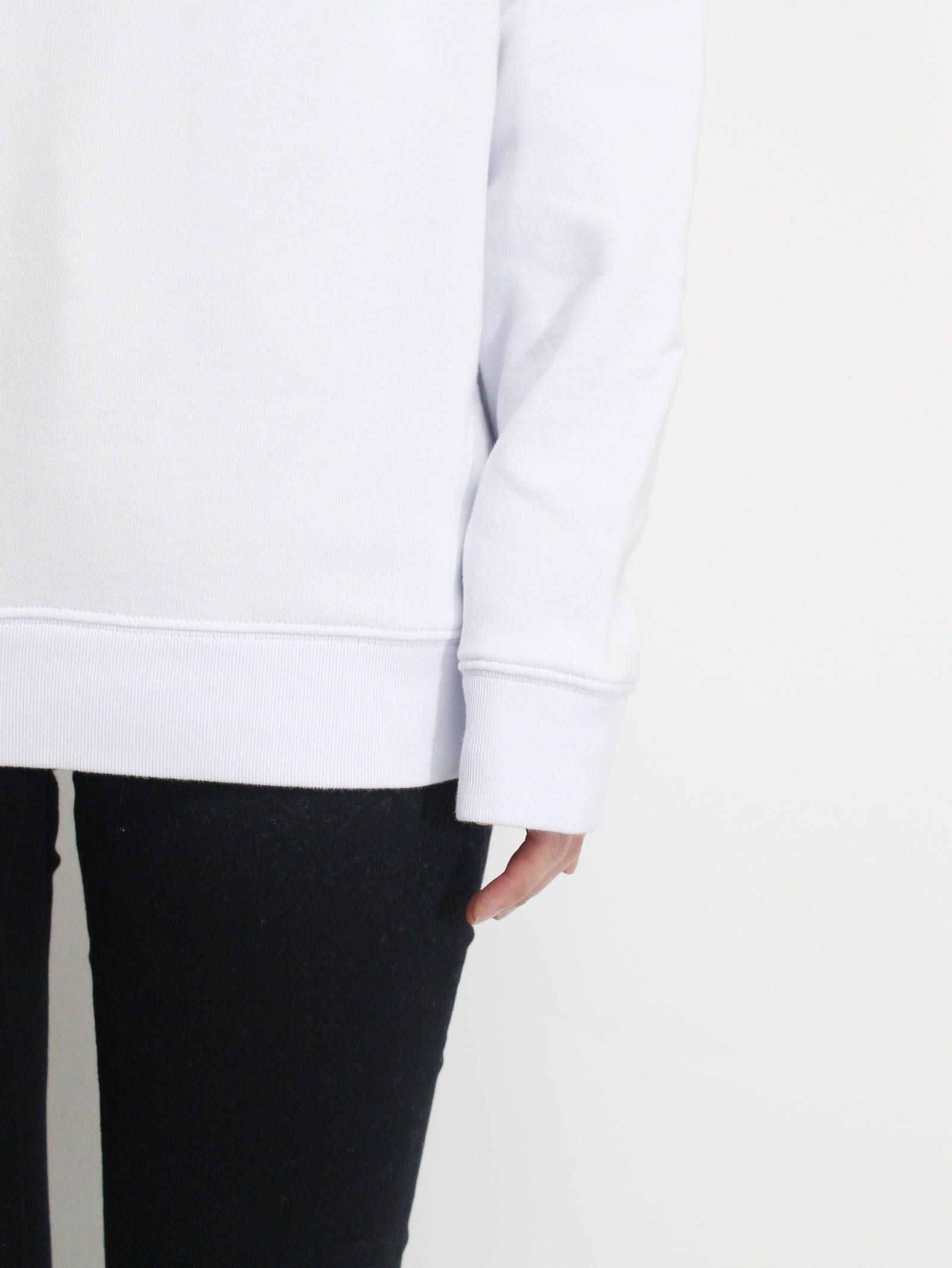 ロゴスウェット - MSGM MENS LOGO SWEAT - WHITE