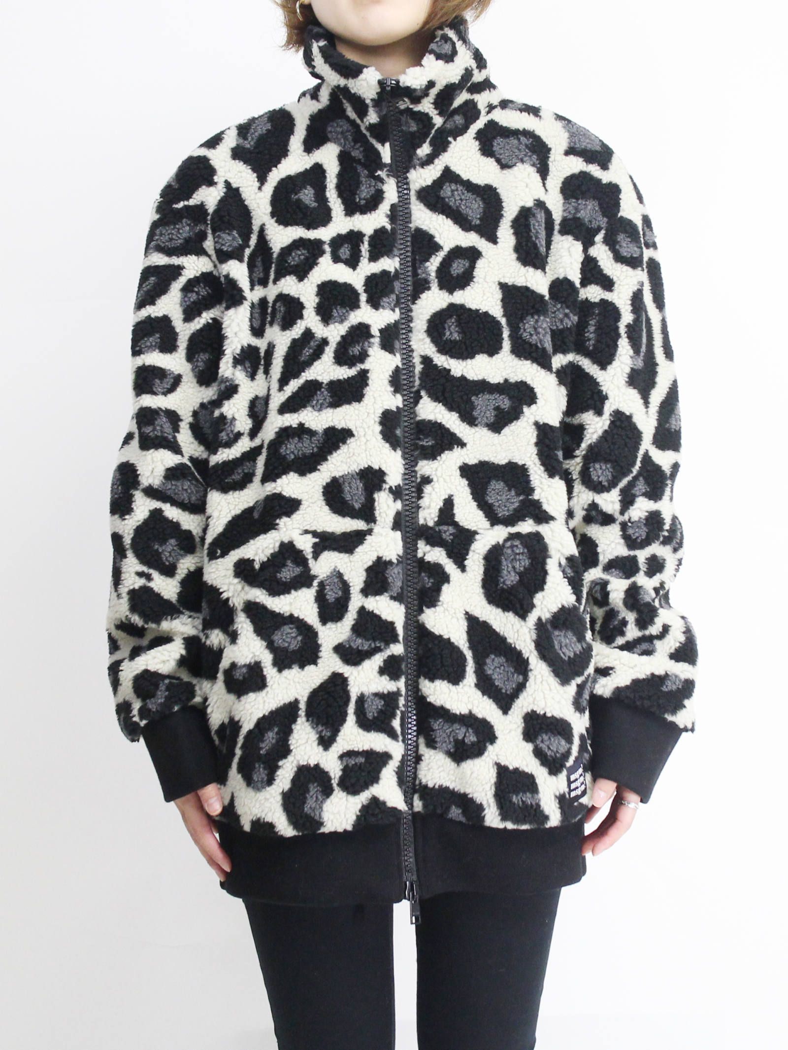 【SENSE掲載】レオパードボアブルゾン - MSGM BOA JK WHITE