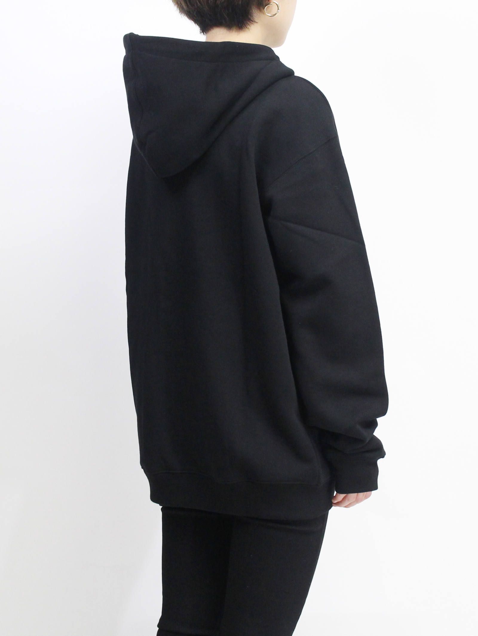 ジップアップフーディ - M.SWEAT - BLACK