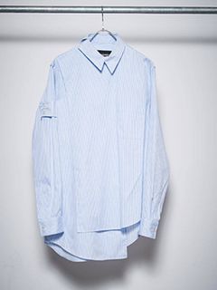 クロスオーバーロングスリーブオフィサー - CROSSOVER LONG SLEEVE OFFICER SHIRTS - BLUE