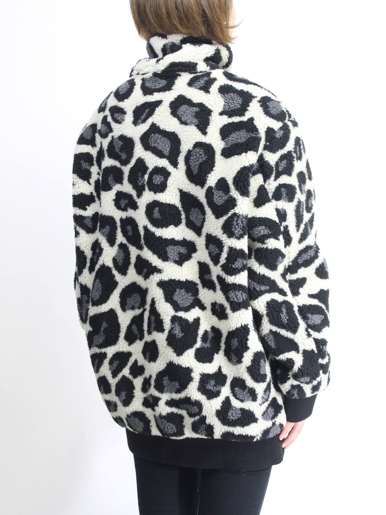 【SENSE掲載】レオパードボアブルゾン - MSGM BOA JK WHITE