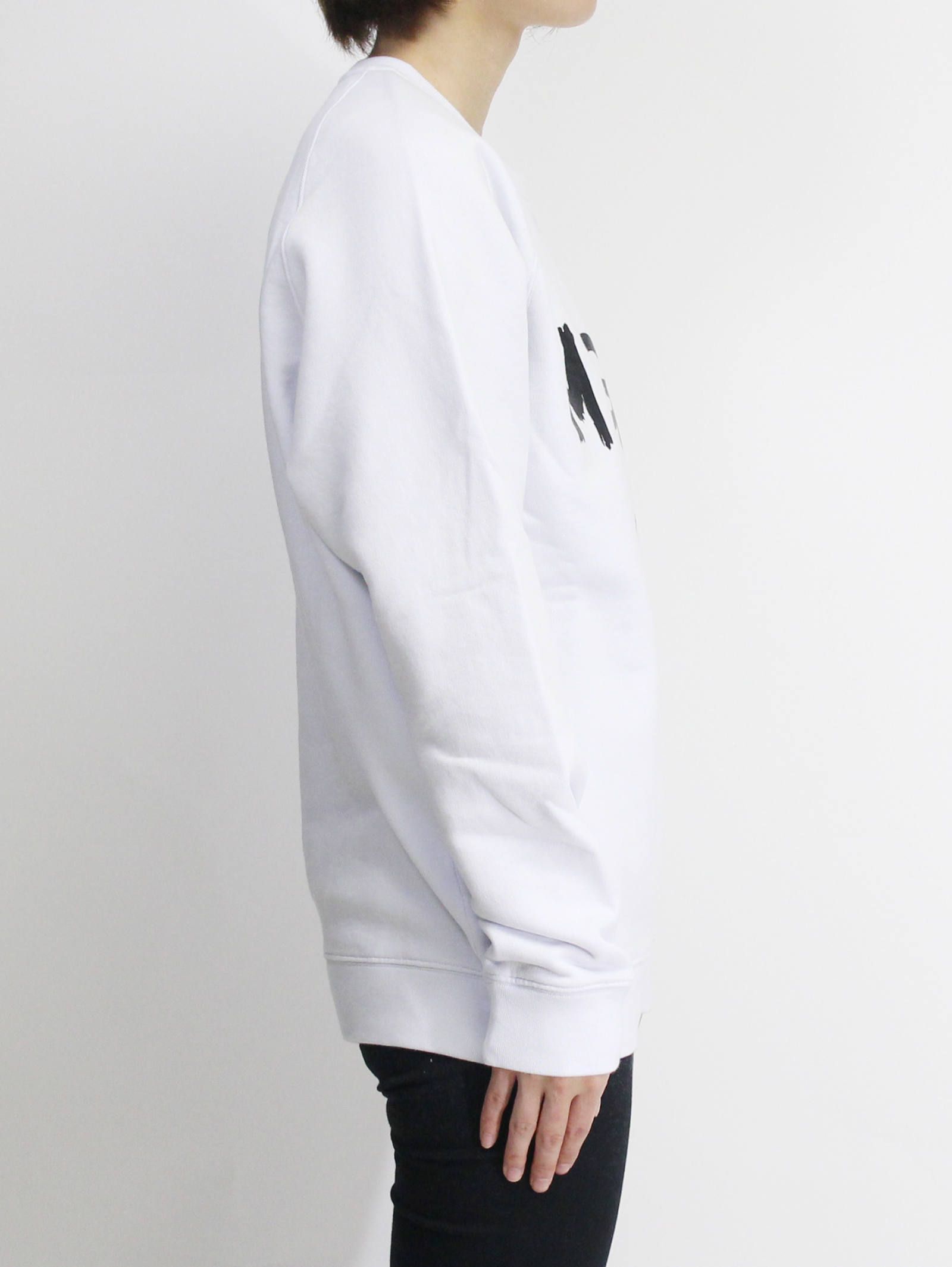 ロゴスウェット - MSGM MENS LOGO SWEAT - WHITE