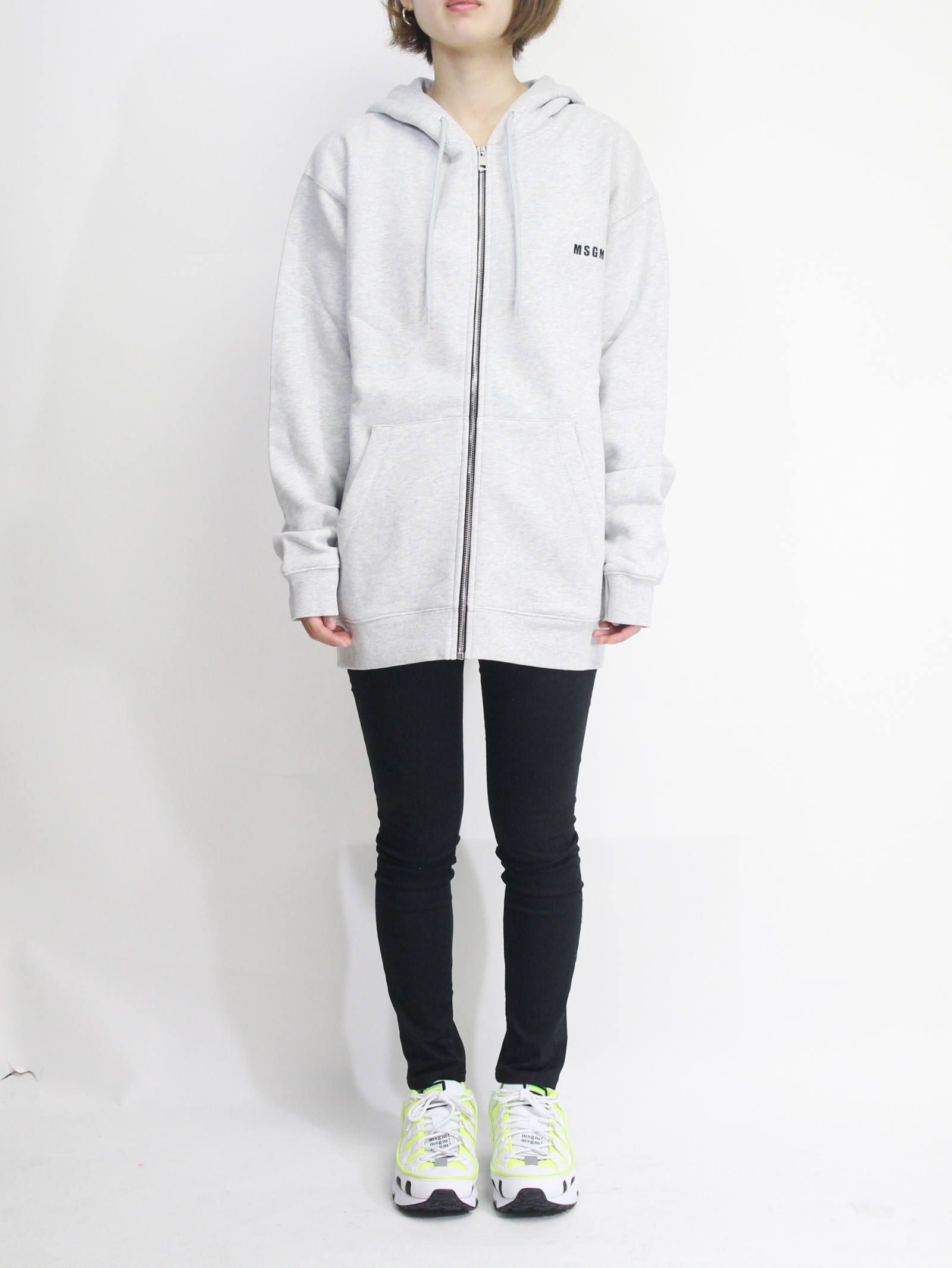 ジップアップフーディ - M.SWEAT - GREY