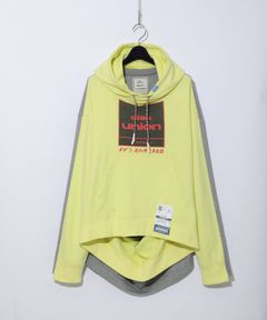 diskunion コラボ ダブルフロントフーディ - double front hoodie - yellow