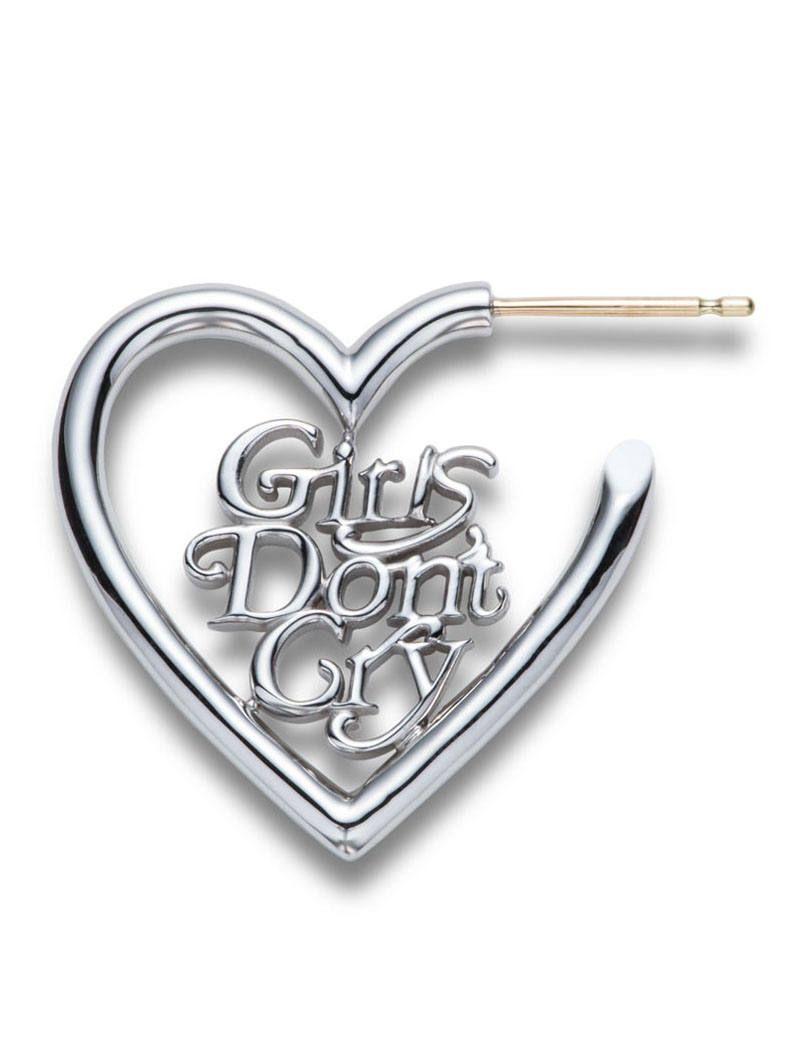 CAREERING - 【片耳用】 GIRLS DON’T CRY - コラボハートピアス - GDC002 - SILVER | ADDICT  WEB SHOP