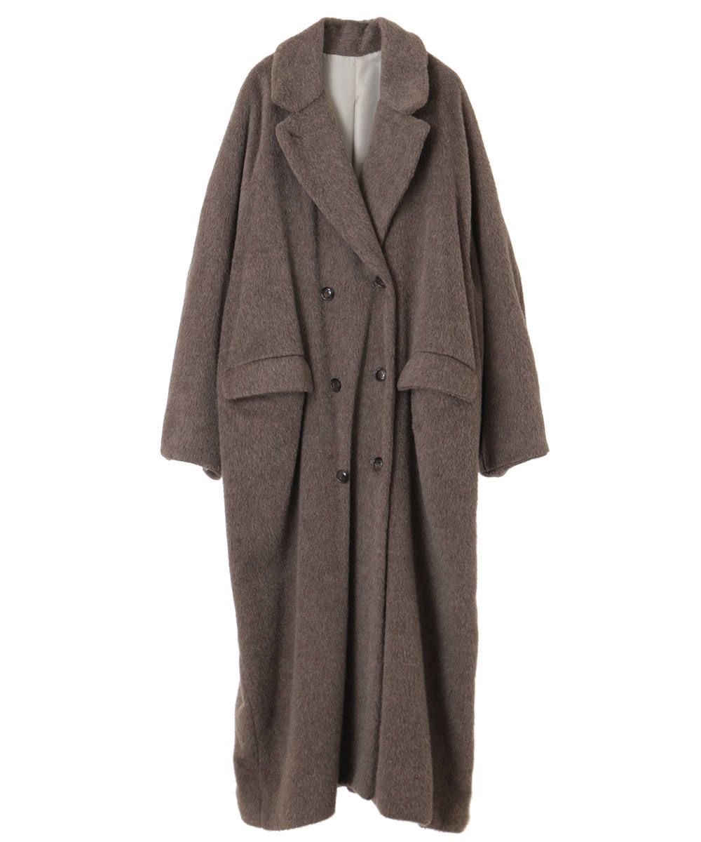 CLANE - ダブルウールロングコート - DOUBLE WOOL LONG COAT BROWN