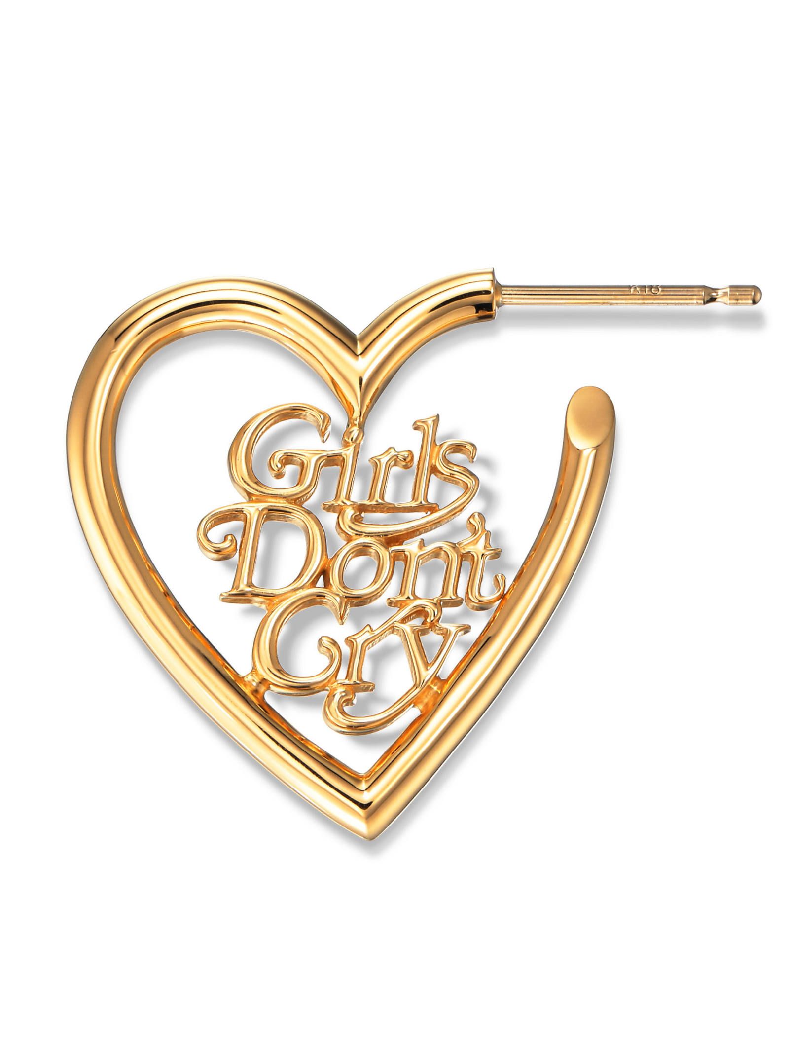 CAREERING - 【片耳用】GIRLS DON’T CRY - コラボハートピアス - GDC002 - GOLD | ADDICT WEB  SHOP