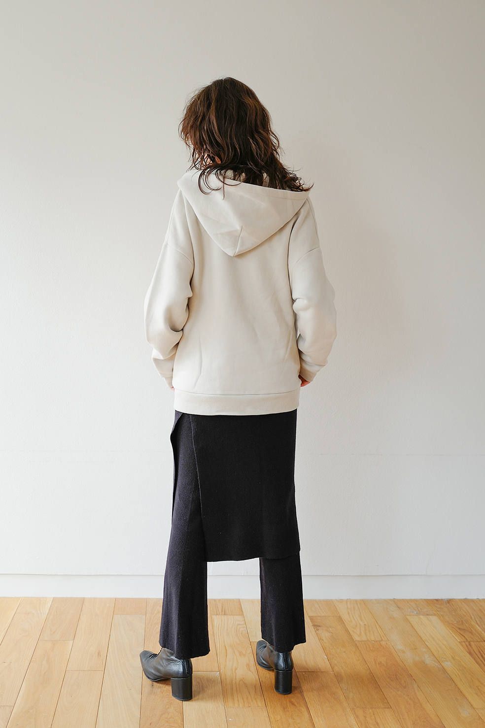 CLANE - スカートレイヤードニットパンツ - SKIRT LAYERED KNIT PANTS