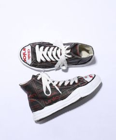 diskunion コラボ オリジナルソールハイカットスニーカー - BLACK