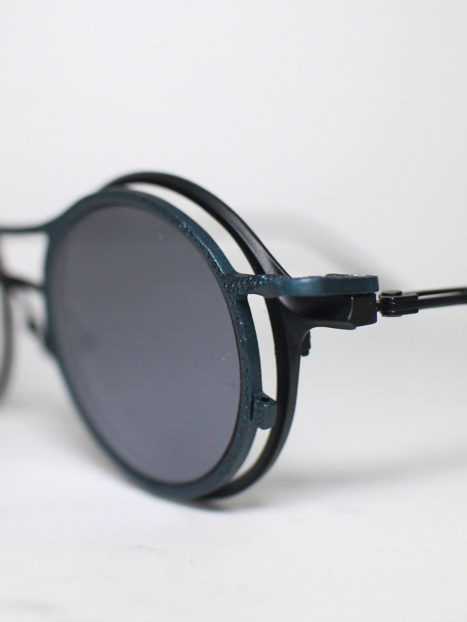 RIGARDS サングラス BLACK×BLACK-BLUE-MIRROR