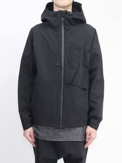 撥水ストレッチマウンテンパーカー - BLACK