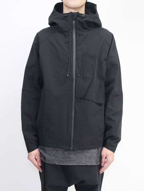 撥水ストレッチマウンテンパーカー - BLACK
