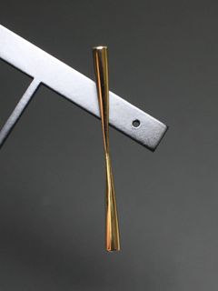 【片耳用】 バトンピアス / サイズL - P107 - GOLD
