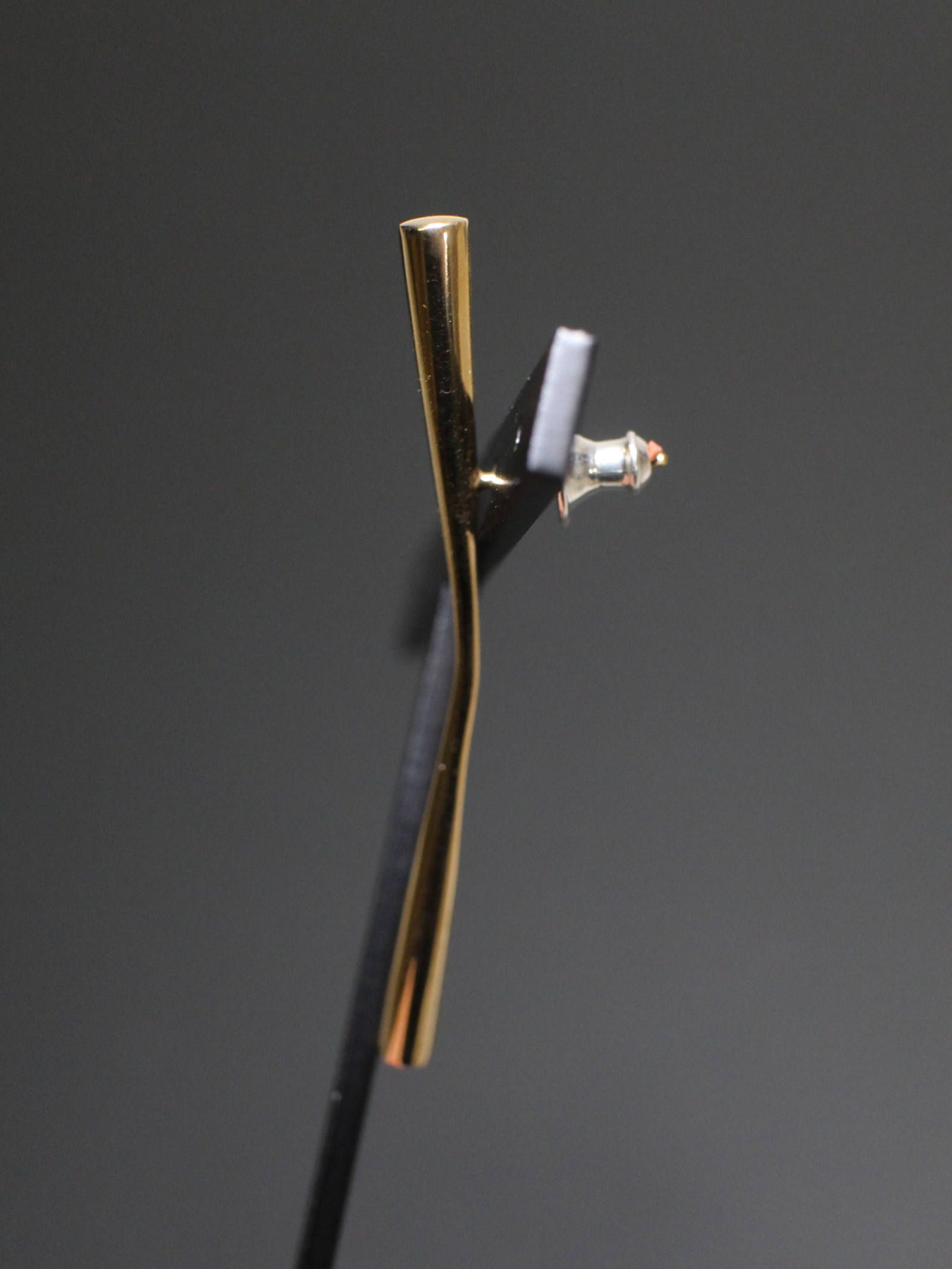 【片耳用】 バトンピアス / サイズL - P107 - GOLD