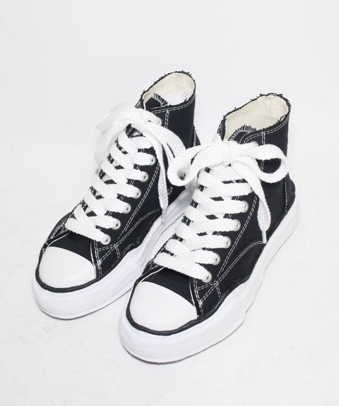 【5月入荷】メゾンミハラヤスヒロハイカットスニーカー - BLACK