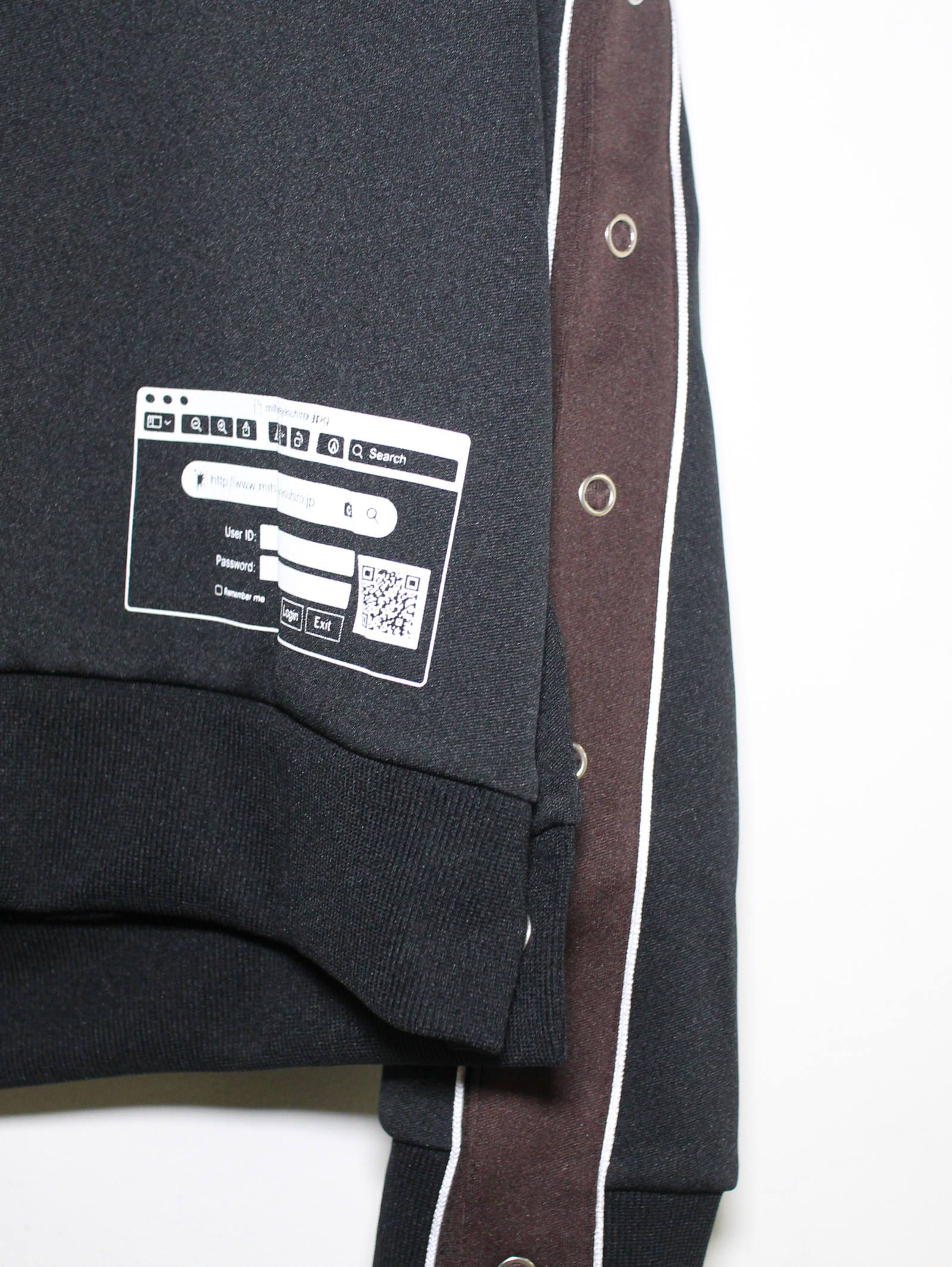 -トラックジャケット - removable track jacket - A04JK651 - BLACK