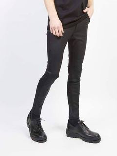 レザーライクハイテンションストレッチパンツ