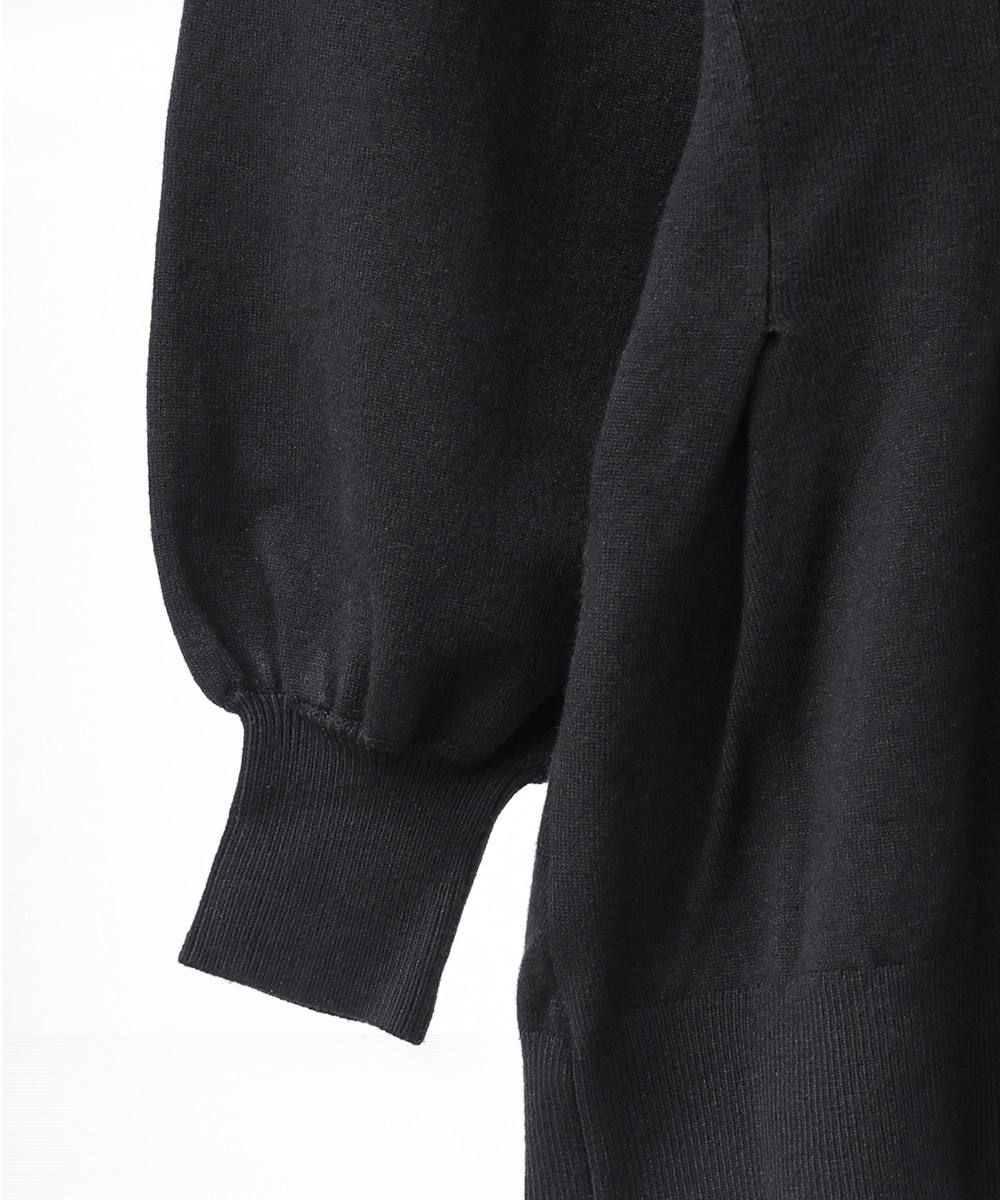 ドルマンウエストシェィプカーディガン - WAIST SHAPE DOLMAN CARDIGAN - BLACK