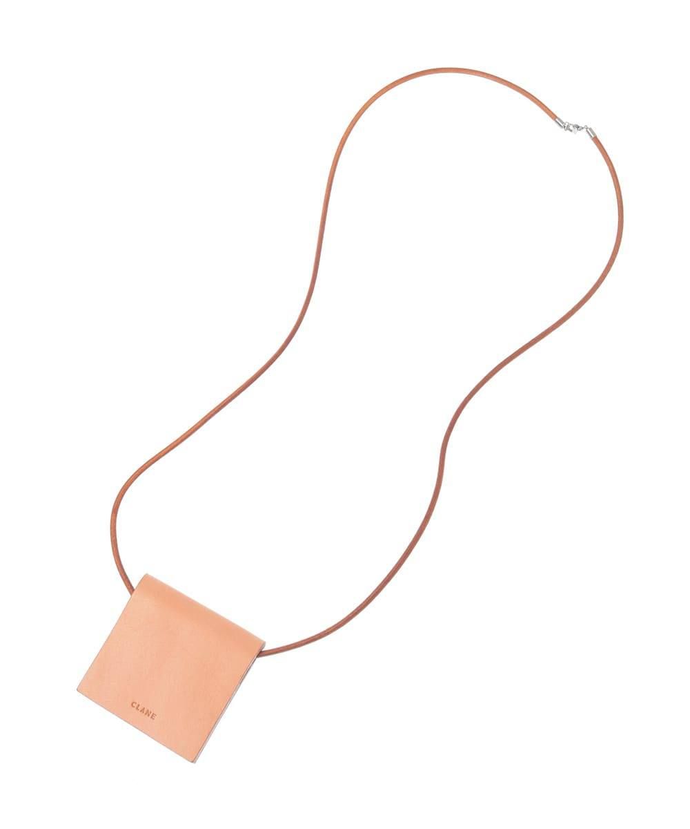 CLANE - ミラー付きネックレス - SMALL MIRROR LEATHER NECKLACE