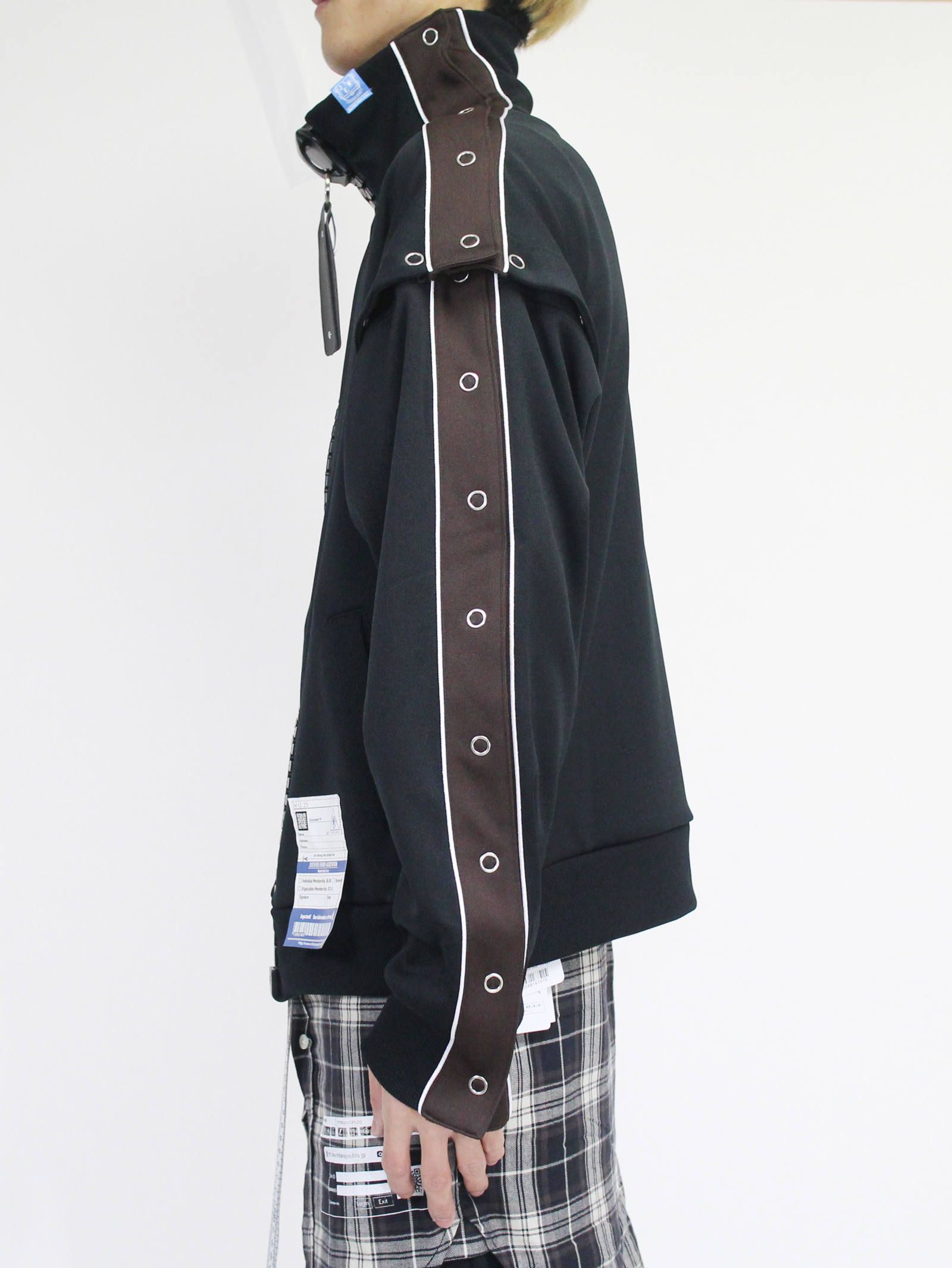 -トラックジャケット - removable track jacket - A04JK651 - BLACK