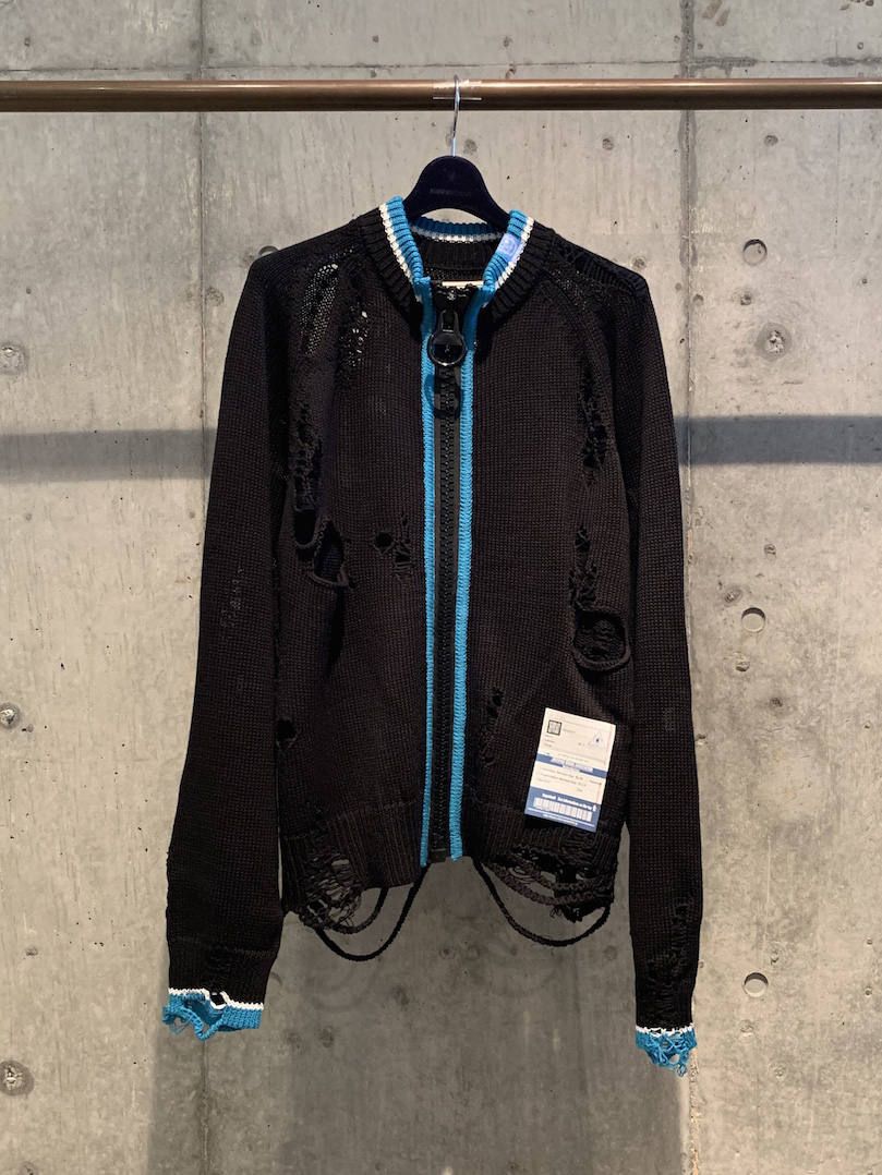 Maison MIHARA YASUHIRO ブロークン ニットカーディガン Maison MIHARA YASUHIRO - ブロークンニットカーディガン