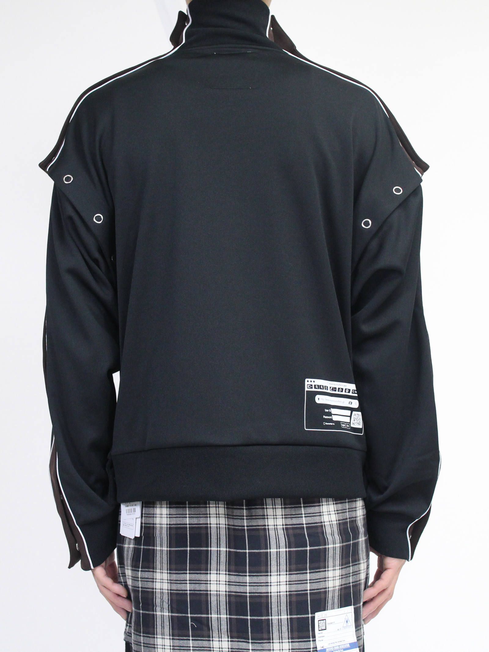 -トラックジャケット - removable track jacket - A04JK651 - BLACK