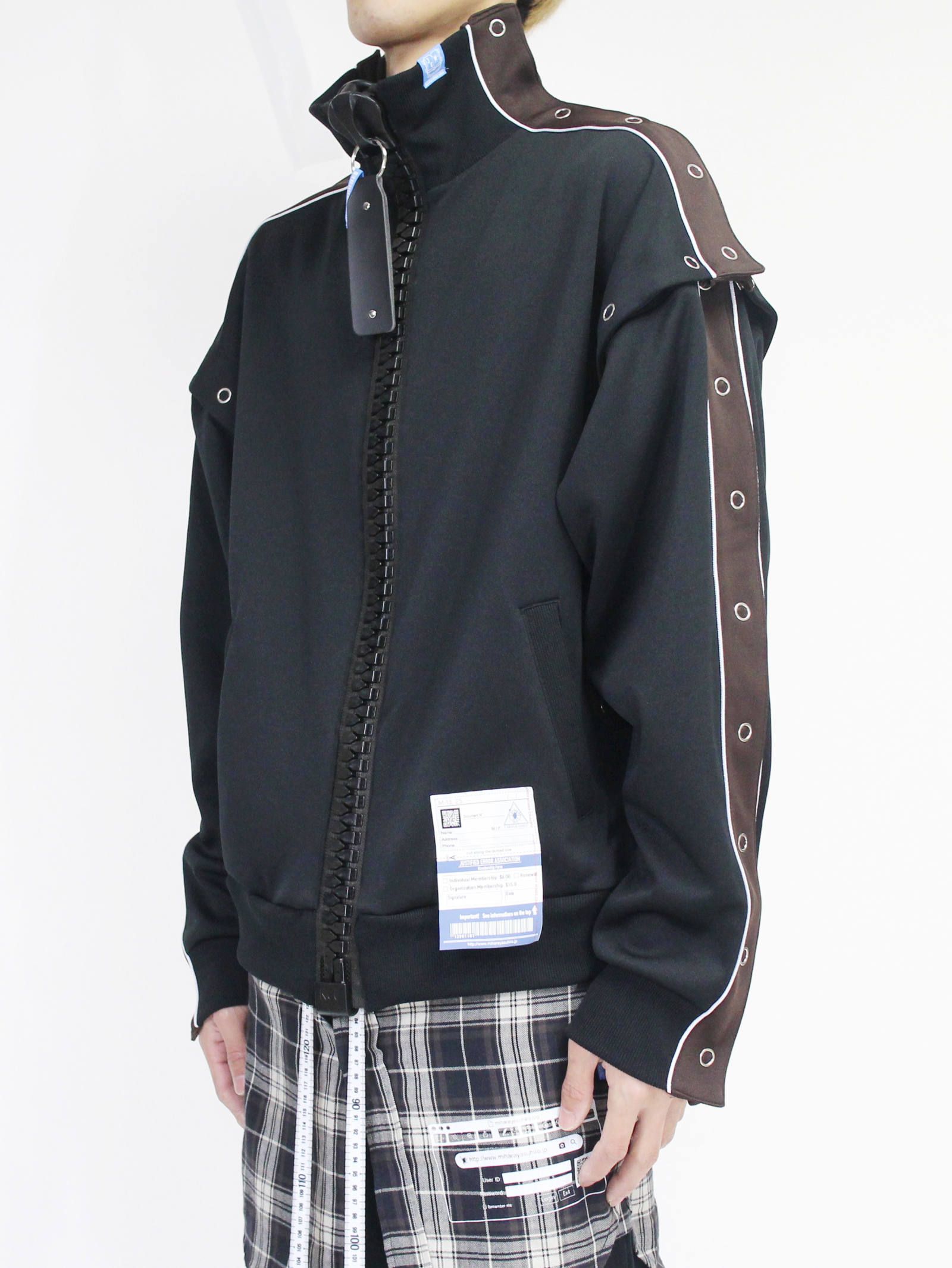 -トラックジャケット - removable track jacket - A04JK651 - BLACK