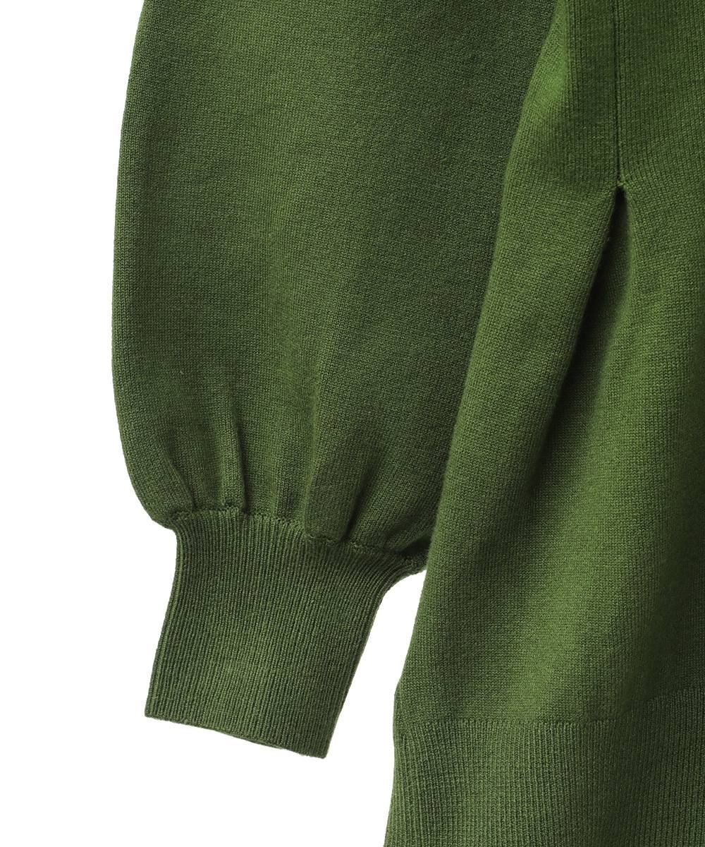 ドルマンウエストシェィプカーディガン - WAIST SHAPE DOLMAN CARDIGAN - GREEN