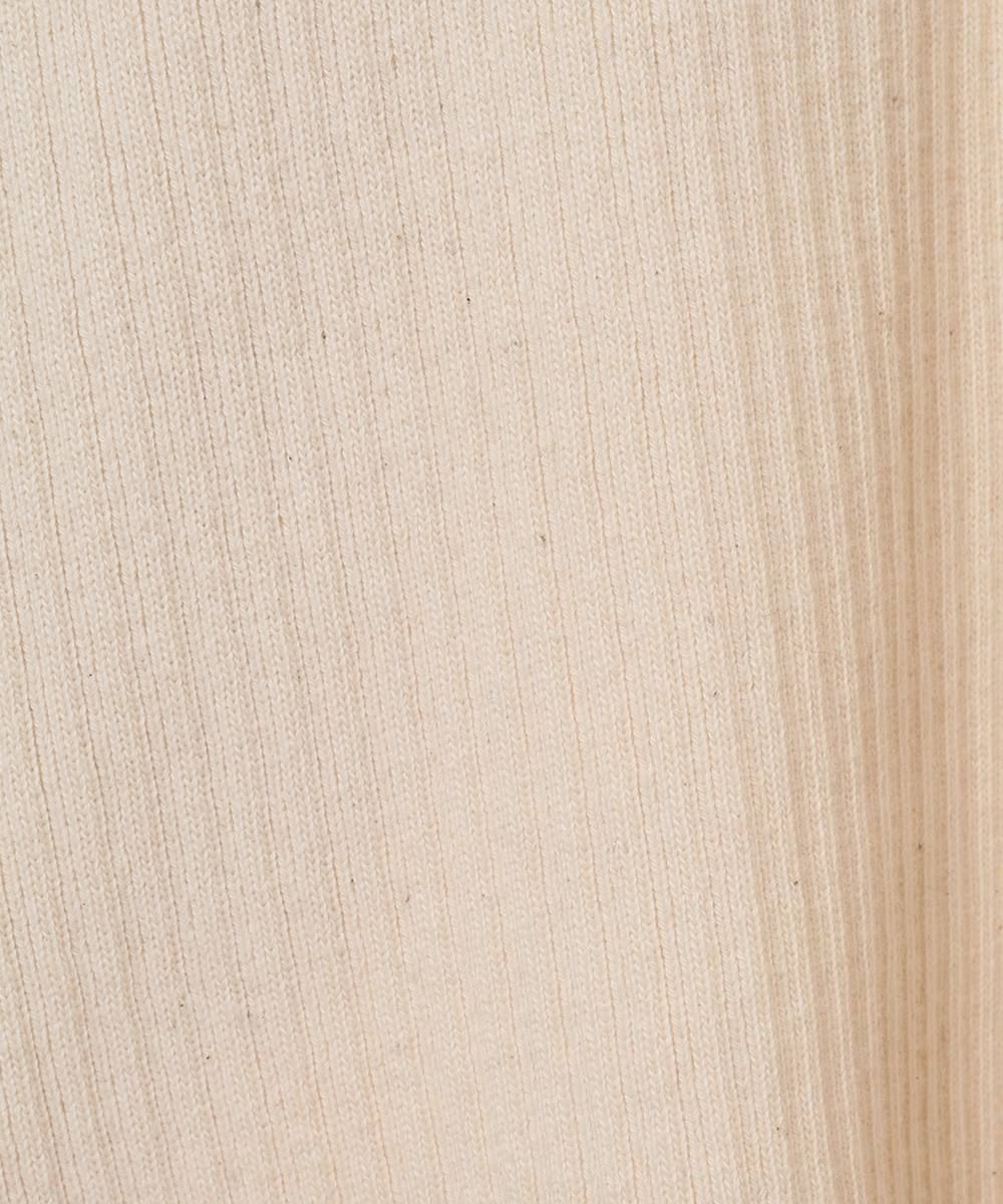 ヘビーリブネックトップス -  HEAVY RIB V NECK TOPS - IVORY