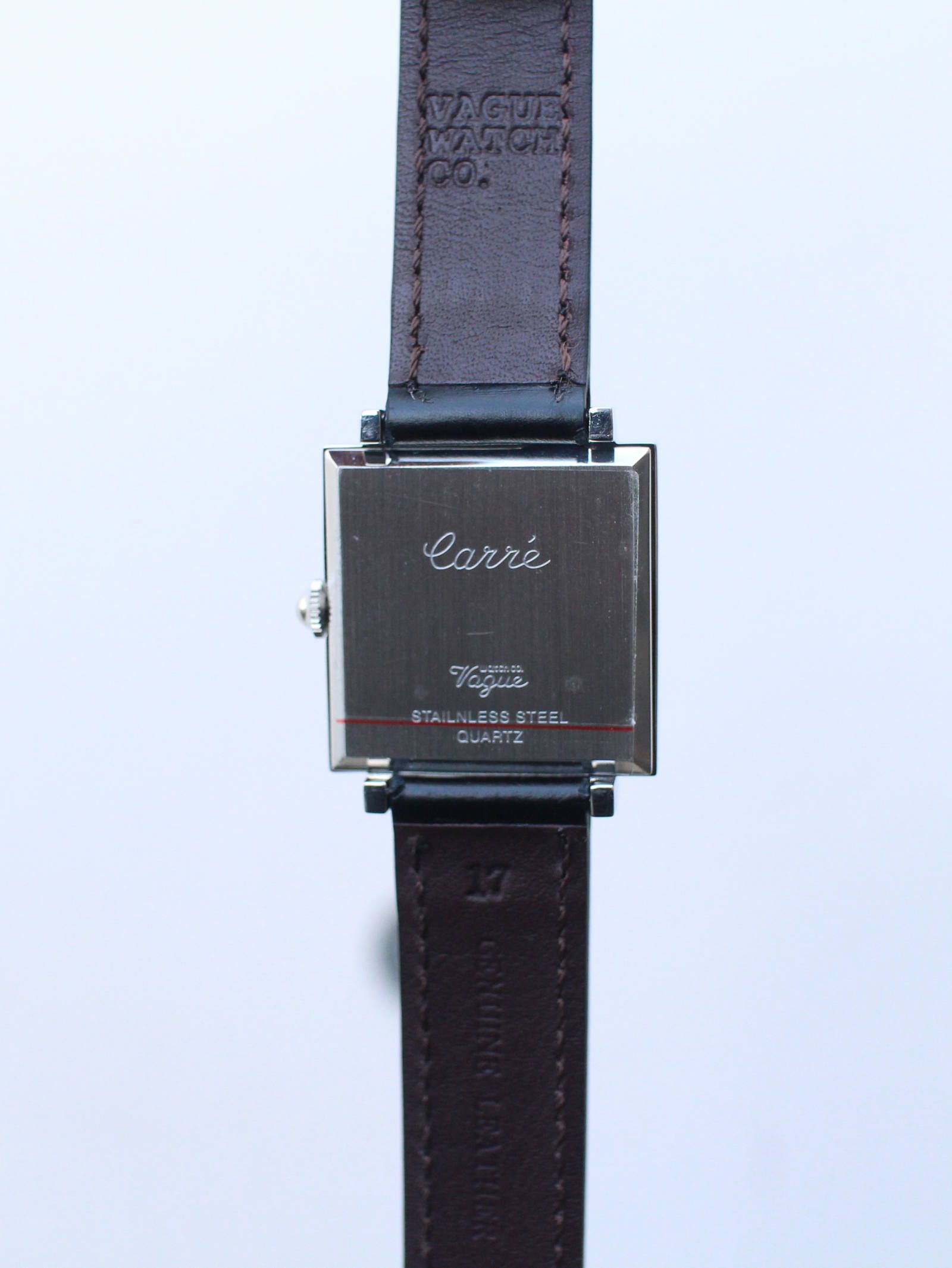 VAGUE WATCH CO. - Carré ( カレ ) - スクエア型クオーツ腕時計 - BLACK×BLACK | ADDICT WEB  SHOP
