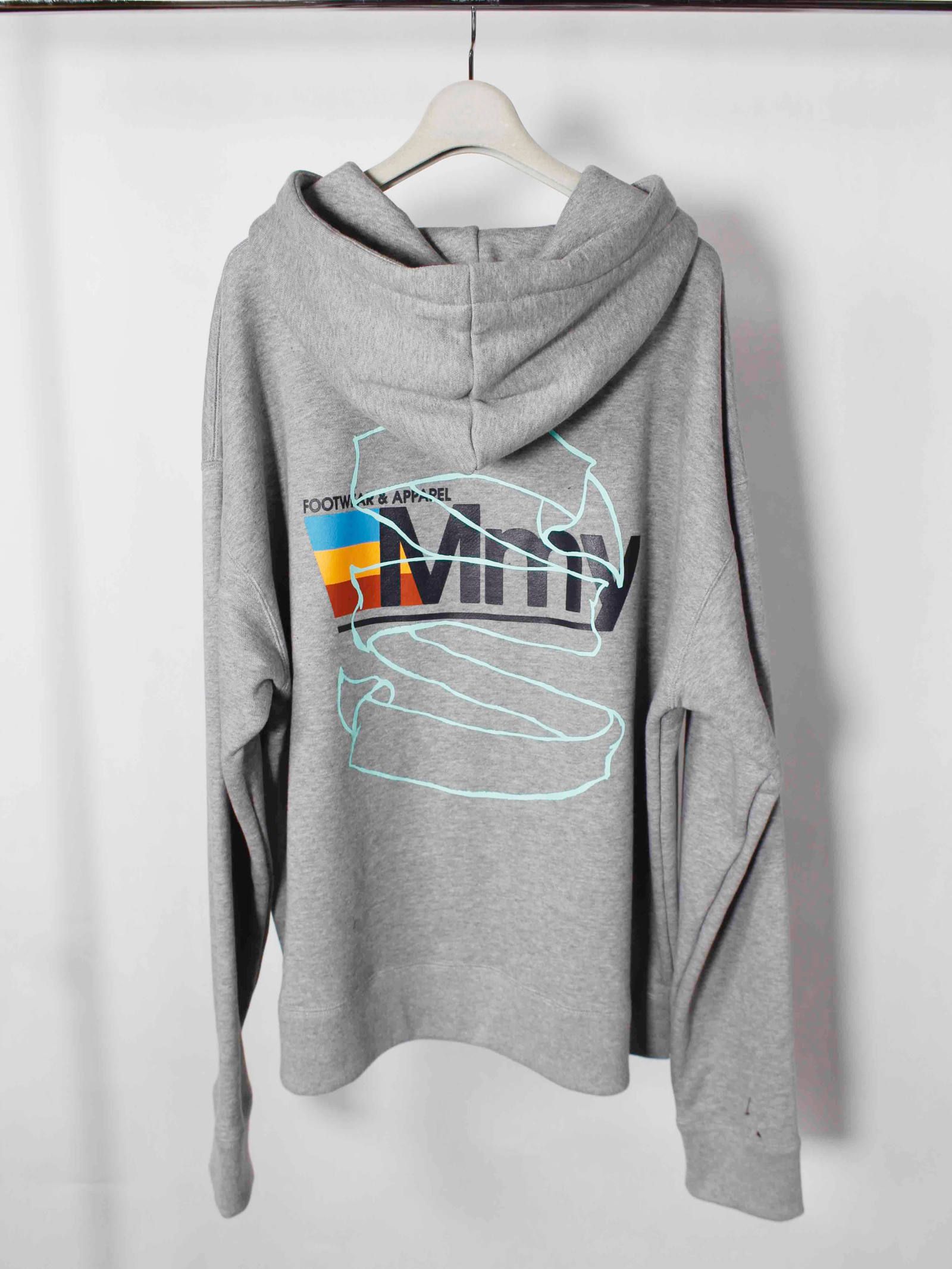 プリントフーディー - watches  printed hoodie GREY