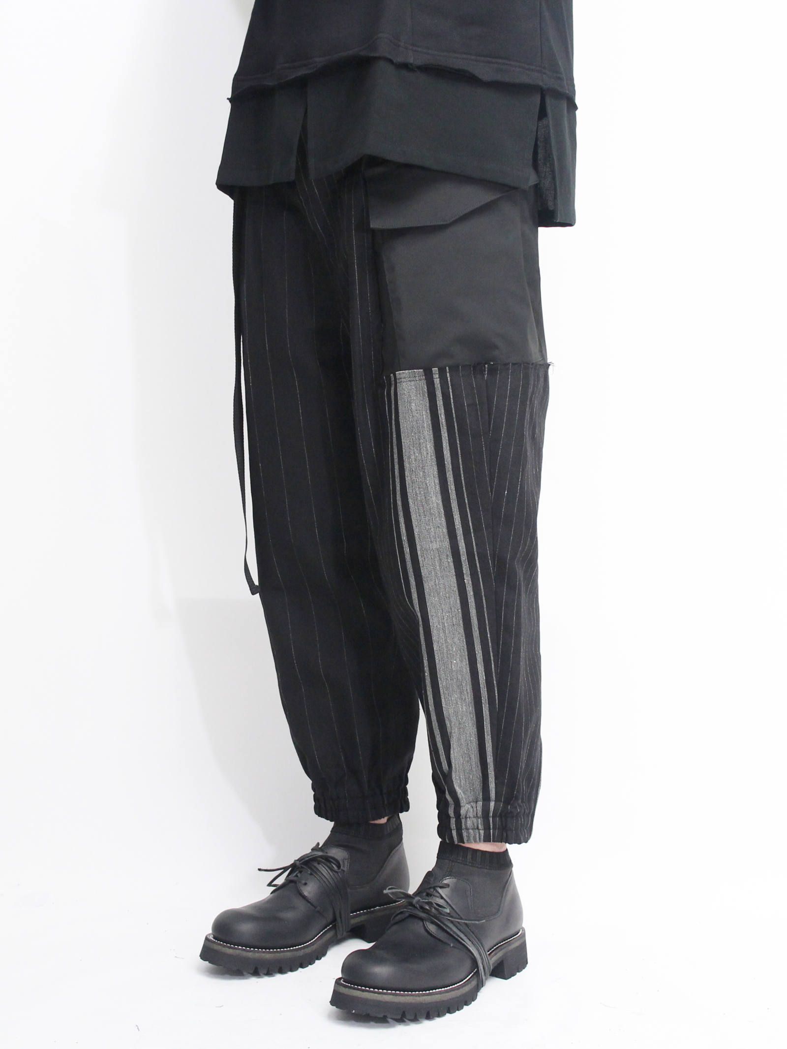 ランダムストライプ&オルメテックス カフパンツ