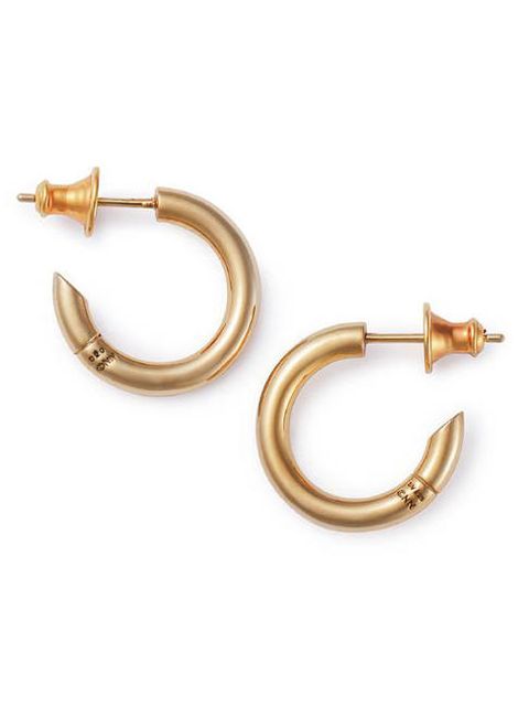 【両耳用】リングピアス - CARVED SEAL RING PIERCE - GOLD