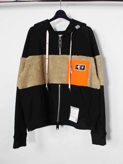 ボアフーディ - Boa border hoodie