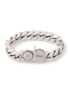 チェーンブレスレット - CARVED SEAL CHAIN BRACELET - SILVER