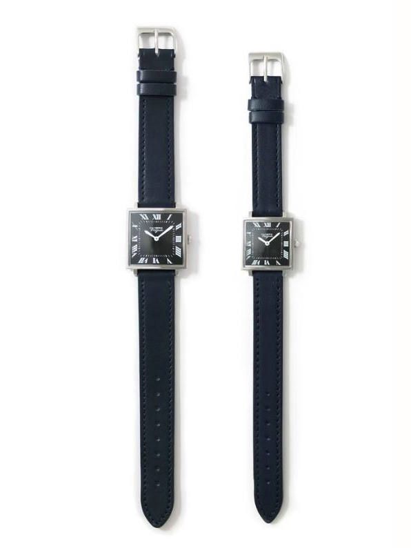 Carré ( カレ ) - スクエア型クオーツ腕時計 - BROWN - S (ユニセックス)