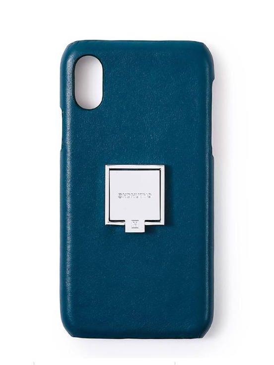 レザーリングアイフォンケース - LEATHER RING I PHONE CASE - GREEN
