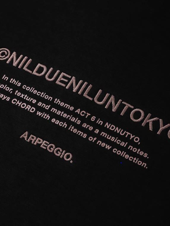 刺繍ロゴフーディ - EMBROIDERY LOGO HOODIE- BLACK