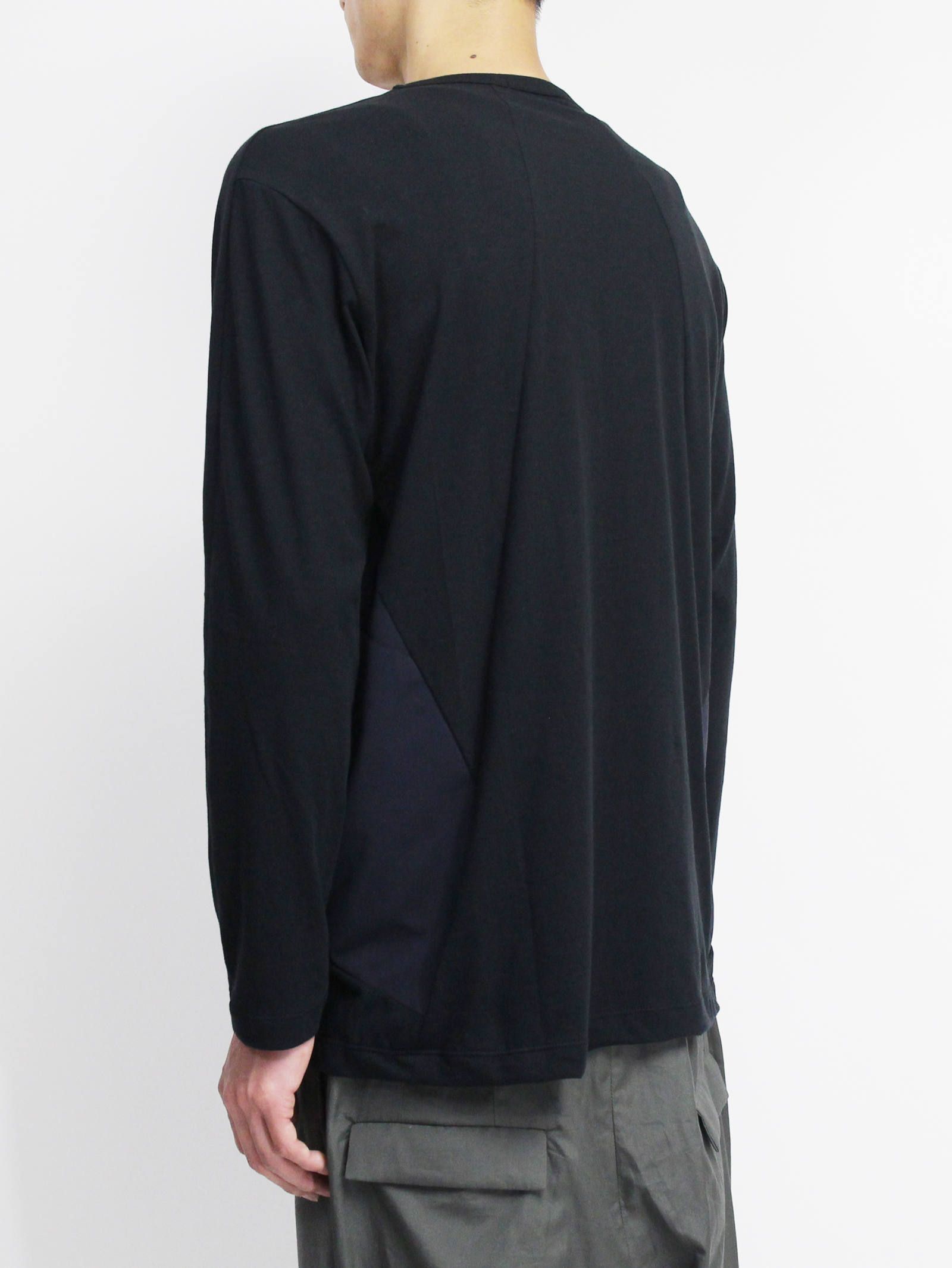 天竺パネルコーデュラハギ長袖Tシャツ