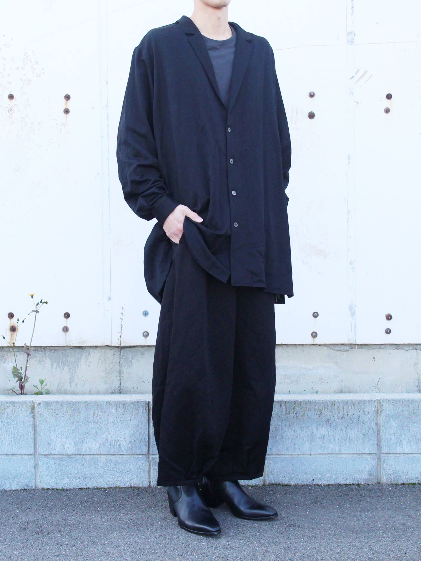 kujaku - 【2020SS】 野芥子ジャケット - nogeshi jacket - BLACK