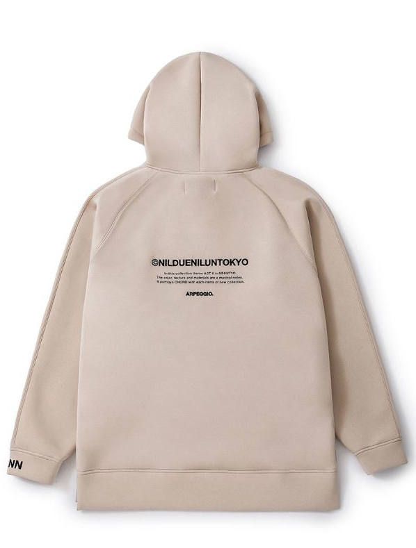 刺繍ロゴフーディ - EMBROIDERY LOGO HOODIE- SAND