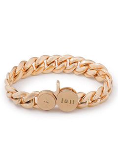 チェーンブレスレット - CARVED SEAL CHAIN BRACELET - GOLD