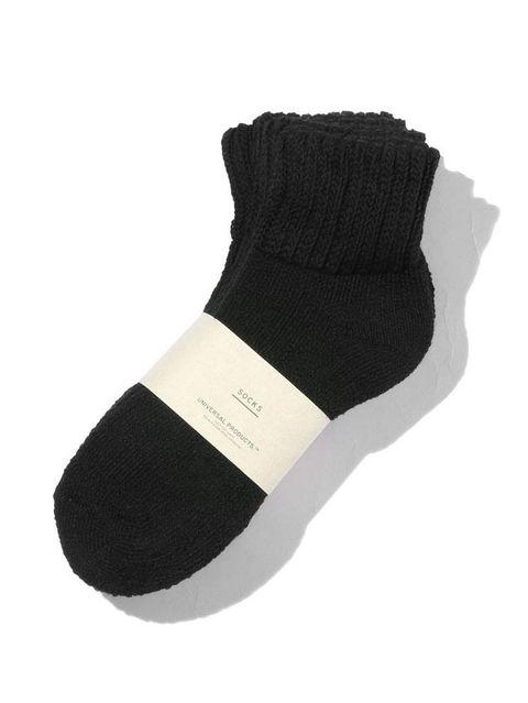 3足パック パイル靴下 - 3P PILE SOCKS BLACK