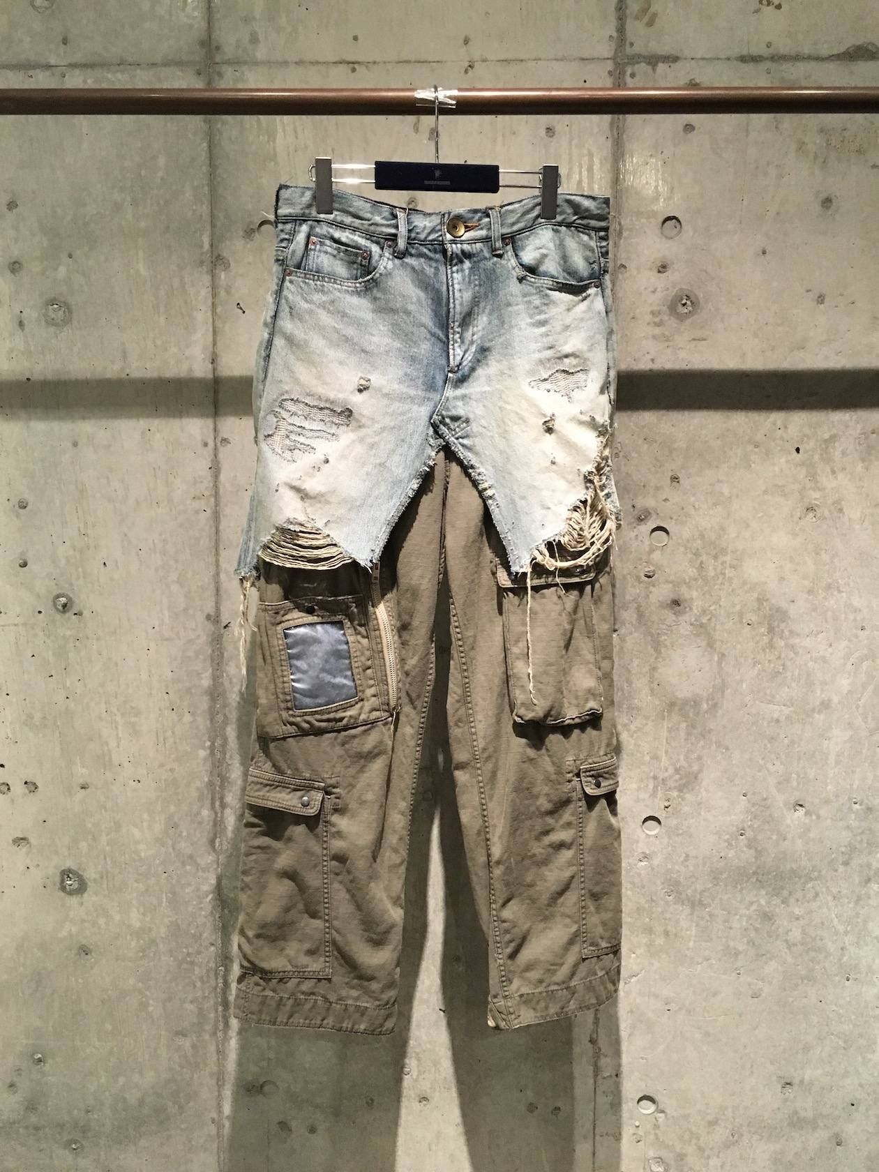 Maison MIHARA YASUHIRO - 【9月入荷】 ハーフミリタリーデニムパンツ - HALF MILITARY DENIM PANTS  - INDIGO | ADDICT WEB SHOP