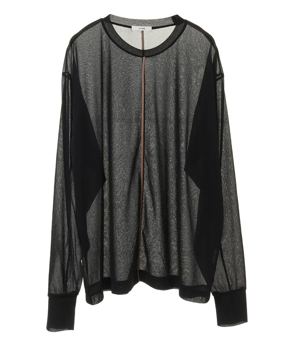 ロングスリーブトップス - COLOR LINE SHEER LONG SLEEVE TOPS