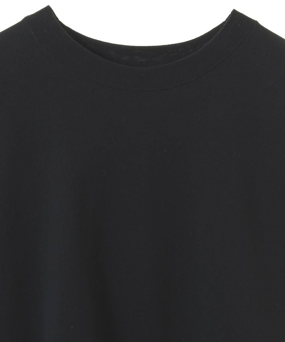 バックフリルカットソー -  BACK FRILL T-SHIRT - BLACK